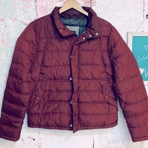 GAP Burgundy Puffer Jacket